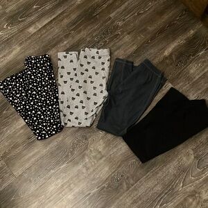 4 Pairs Girls leggings size 10/12 large